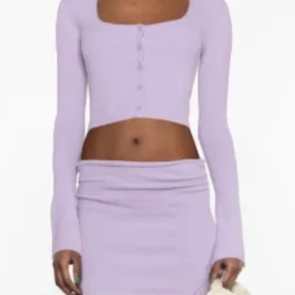 Danielle Guizio Sweaters - Danielle Guizio Lavender sweater skirt set NWOT